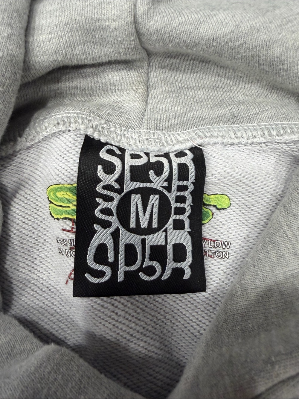 Grey Beluga Sp5der Hoodie Brand New Spider Worldwide x Young Thug Size M - Picture 3 of 4